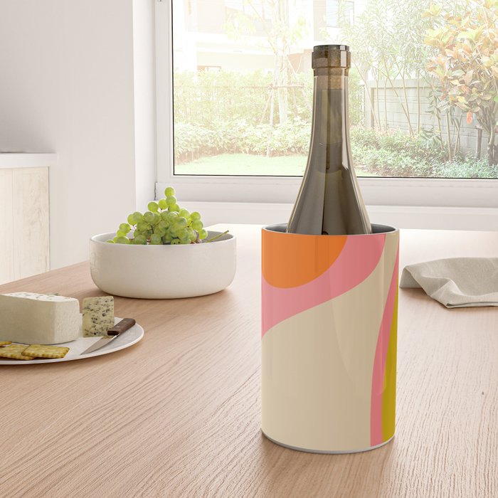 abstract composition modern blush pink Wine Chiller Gallery Image 4
