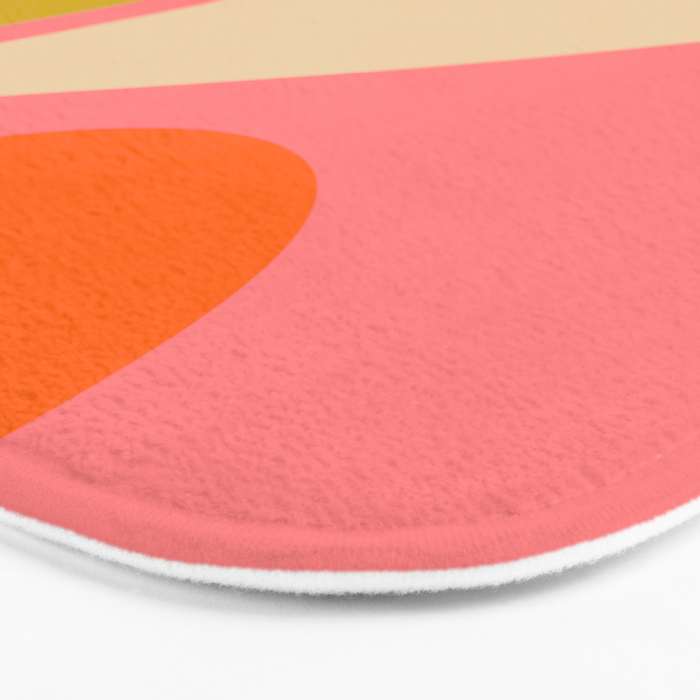 abstract composition modern blush pink Bath Mat Gallery Image 3