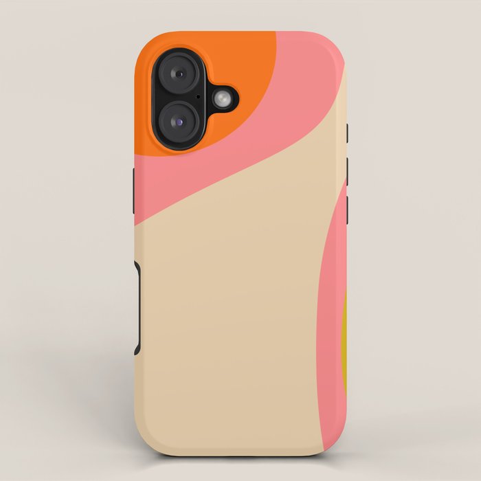 abstract composition modern blush pink iPhone Case Gallery Image 1