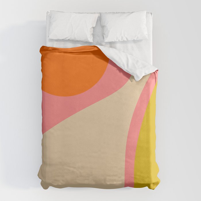 abstract composition modern blush pink Duvet Cover Gallery Image 6