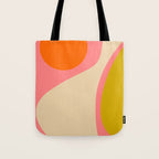 abstract composition modern blush pink Tote Bag Gallery Image 1