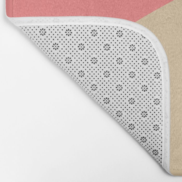 abstract composition modern blush pink Bath Mat Gallery Image 2