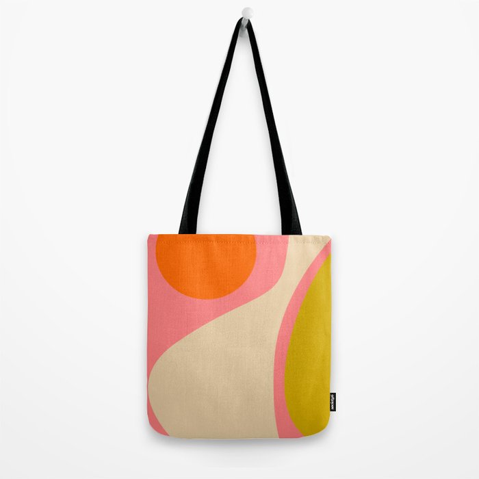 abstract composition modern blush pink Tote Bag Gallery Image 2
