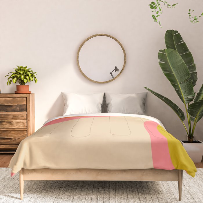 abstract composition modern blush pink Comforter Gallery Image 3