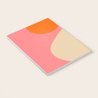 abstract composition modern blush pink Notebook Gallery Image 3