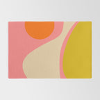 abstract composition modern blush pink Rug Gallery Image 2