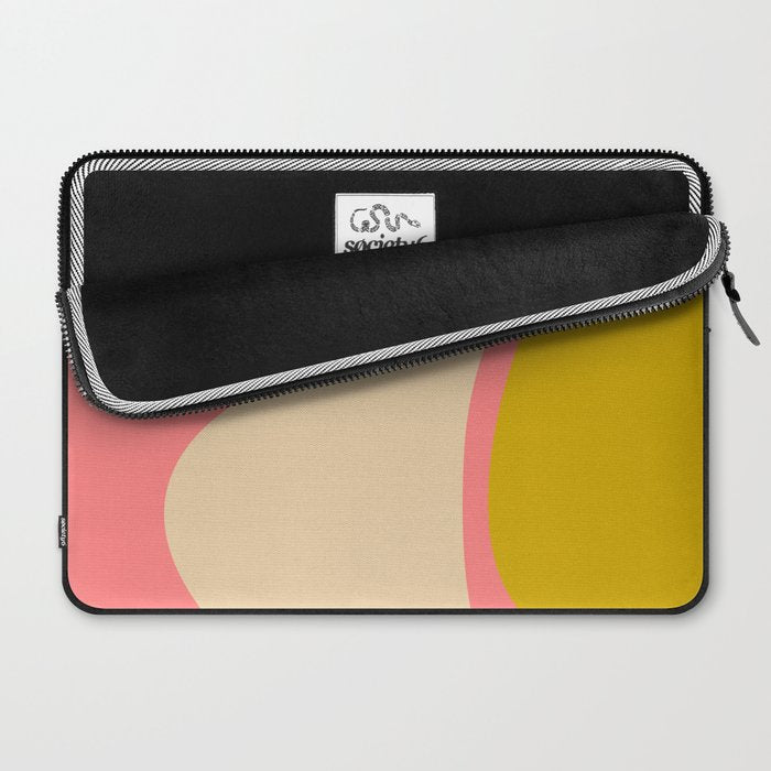 abstract composition modern blush pink Laptop Sleeve Gallery Image 2