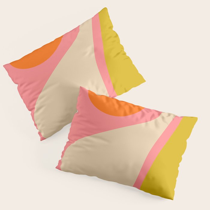abstract composition modern blush pink Pillow Sham Gallery Image 3