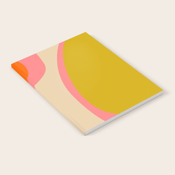 abstract composition modern blush pink Notebook Gallery Image 2