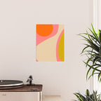 abstract composition modern blush pink Poster Gallery Image 2