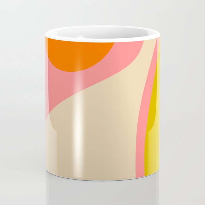 abstract composition modern blush pink Coffee Mug Gallery Image 4