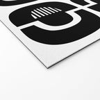 Mid Century Modern Geometric 921 Black and White Welcome Mat Gallery Image 2