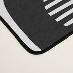 Mid Century Modern Geometric 921 Black and White Desk Mat Gallery Image 4