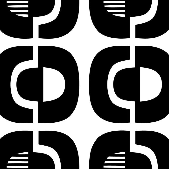 Mid Century Modern Geometric 921 Black and White Coffee Mug Gallery Image 2