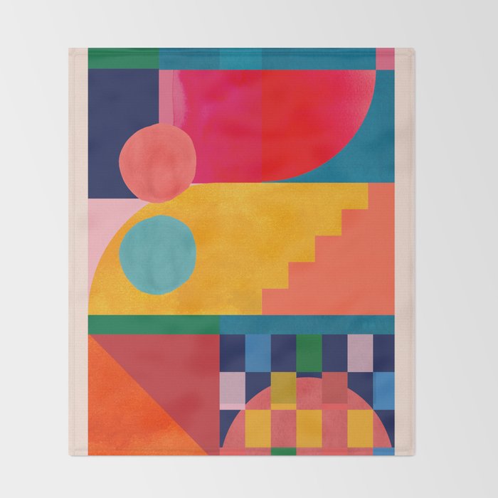 Geometric Shapes 149 Throw Blanket Gallery Image 2