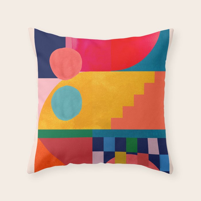 Geometric Shapes 149 Throw Pillow Gallery Image 1