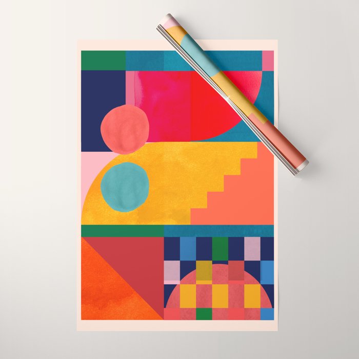 Geometric Shapes 149 Wrapping Paper Gallery Image 1