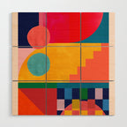 Geometric Shapes 149 Wood Wall Art Gallery Image 1