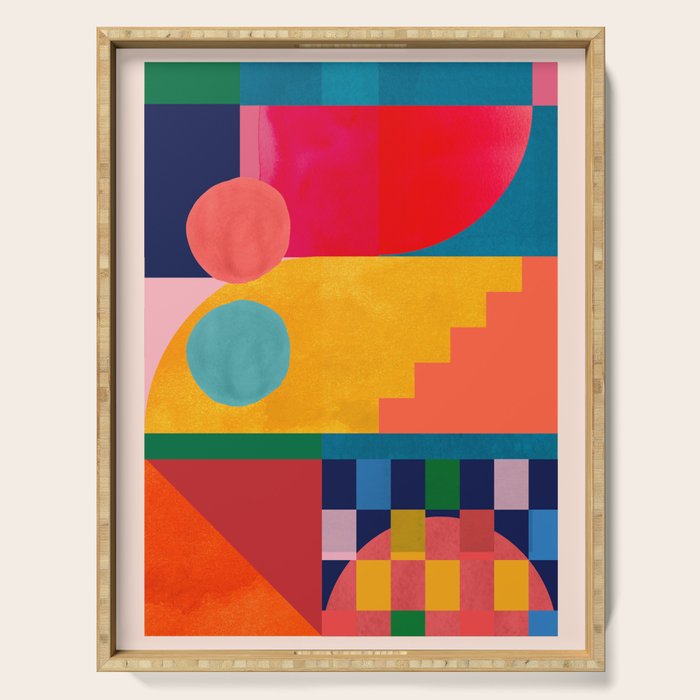 Geometric Shapes 149 Serving Tray Gallery Image 1