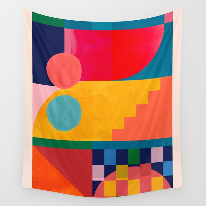 Geometric Shapes 149 Wall Tapestry Gallery Image 4