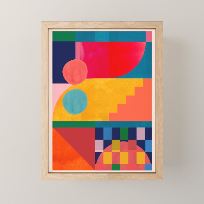 Geometric Shapes 149 Mini Art Print Gallery Image 1