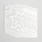Liquid Swirl Abstract Pattern in Nearly White and Pale Stone Wrapping Paper Gallery Image 3