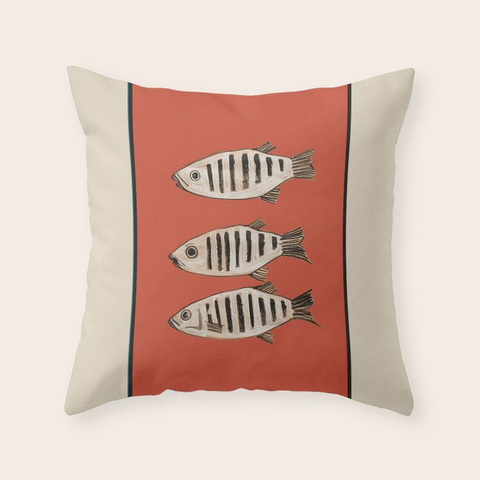 Abstract Fish Study I Throw Pillow Gallery Image 6