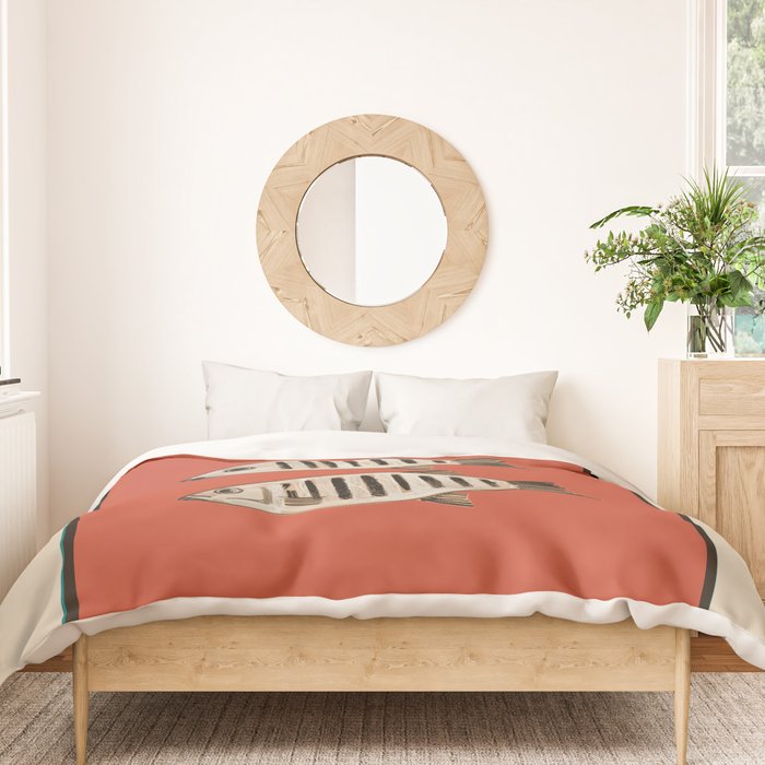 Abstract Fish Study I Duvet Cover Gallery Image 3
