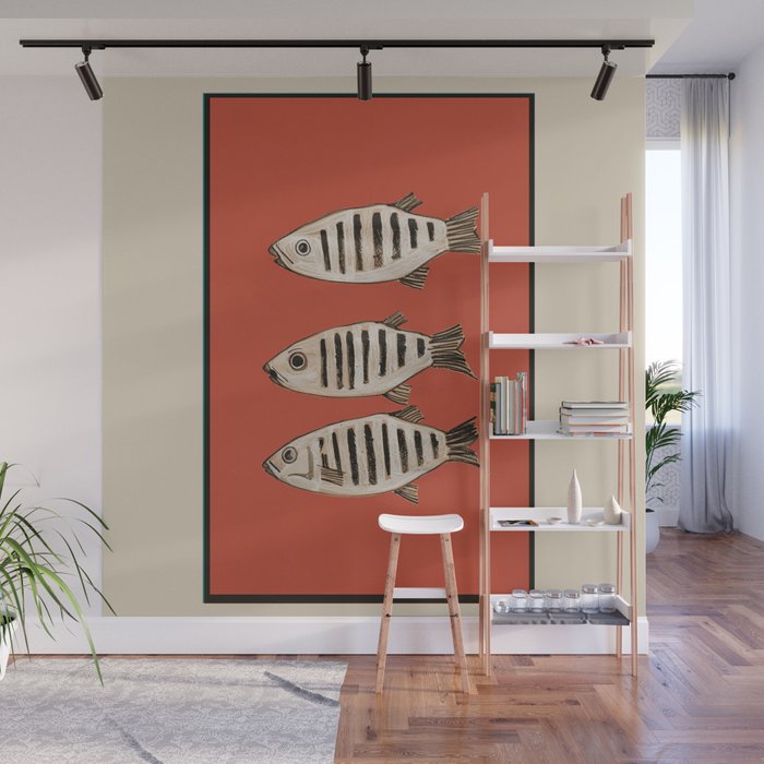 Abstract Fish Study I Wall Mural Gallery Image 1