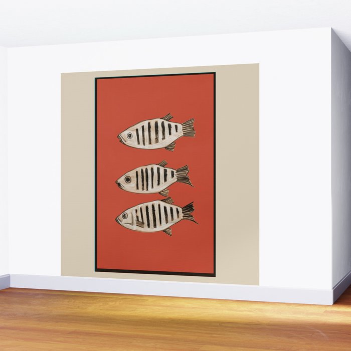 Abstract Fish Study I Wall Mural Gallery Image 2