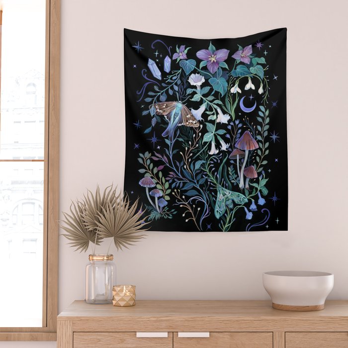 Night Garden Wall Tapestry Gallery Image 2