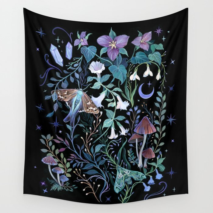 Night Garden Wall Tapestry Gallery Image 4
