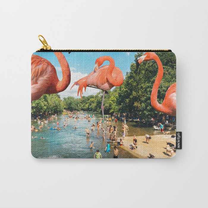 Flamingo Shore Carry All Pouch Gallery Image 1