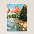 Flamingo Shore Stationery Card Gallery Image 2