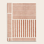 Terracotta Bold Lines Minimalist Geometric Artwork Notebook Gallery Image 4