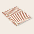 Terracotta Bold Lines Minimalist Geometric Artwork Notebook Gallery Image 2