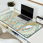 Woodland soil Morris style mint Desk Mat Gallery Image 2