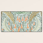 Woodland soil Morris style mint Desk Mat Gallery Image 3
