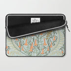 Woodland soil Morris style mint Laptop Sleeve Gallery Image 2
