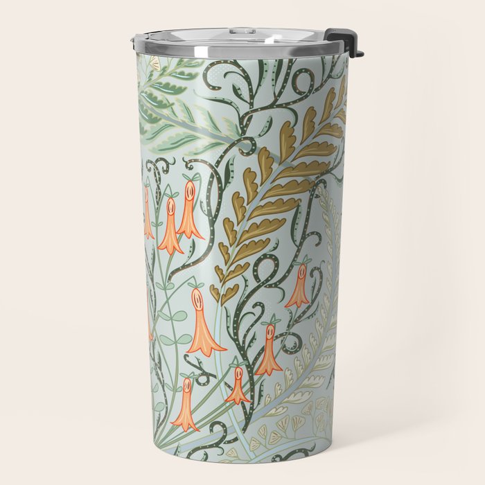 Woodland soil Morris style mint Travel Mug Gallery Image 2