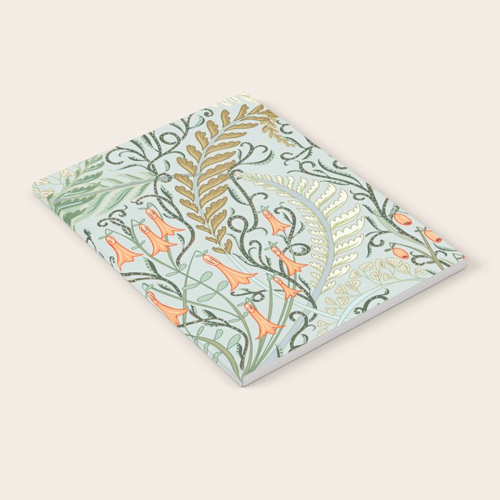 Woodland soil Morris style mint Notebook Gallery Image 2