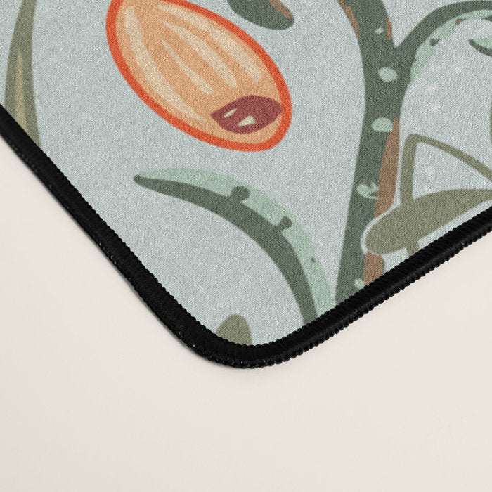 Woodland soil Morris style mint Desk Mat Gallery Image 4