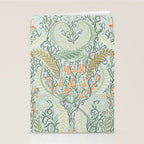 Woodland soil Morris style mint Stationery Card Gallery Image 2