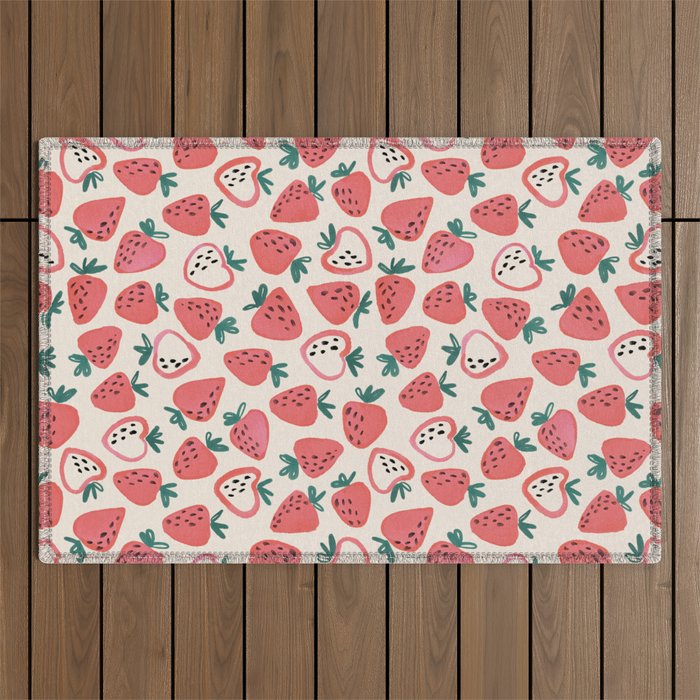 Strawberry Love Outdoor Rug Gallery Image 1