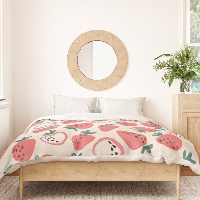Strawberry Love Duvet Cover Gallery Image 3