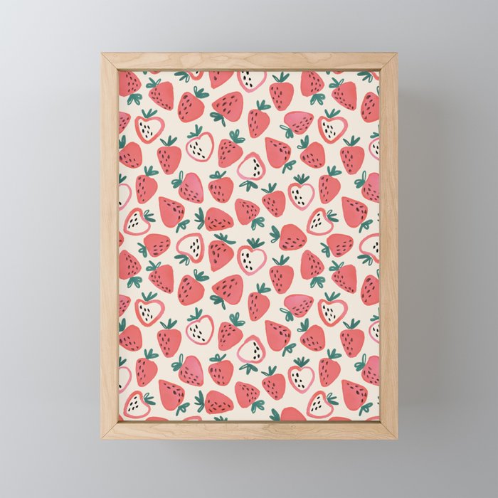 Strawberry Love Mini Art Print Gallery Image 1