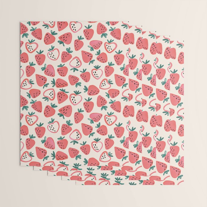Strawberry Love Wrapping Paper Gallery Image 3