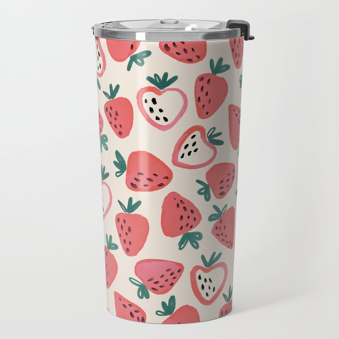 Strawberry Love Travel Mug Gallery Image 2