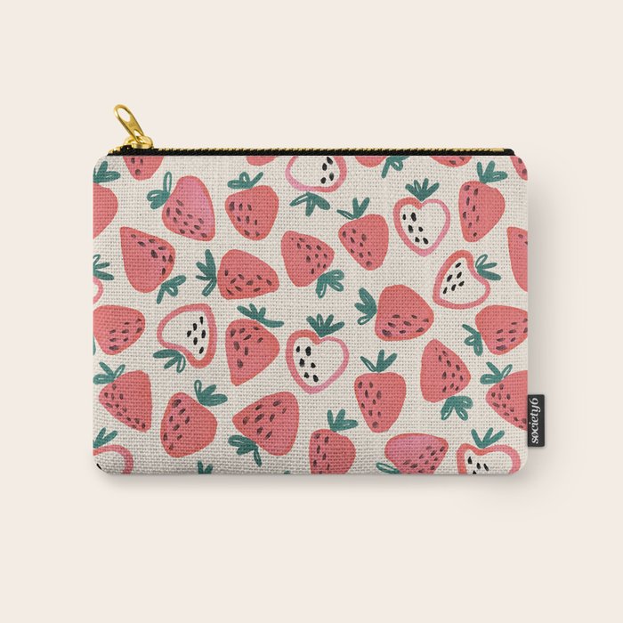 Strawberry Love Carry All Pouch Gallery Image 1