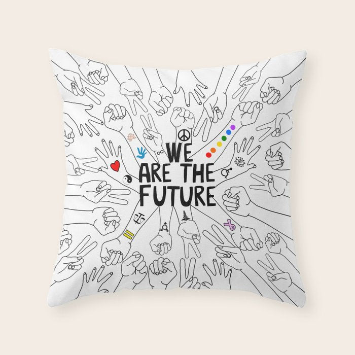 We Are The Future Tattoos Part 1 Throw Pillow Gallery Image 6